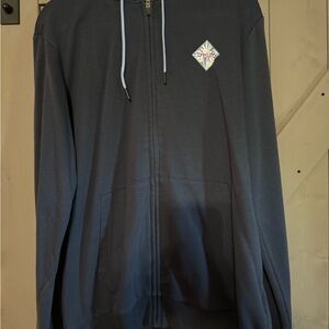 Oakley Navy Blue Hoodie with Palm Logo